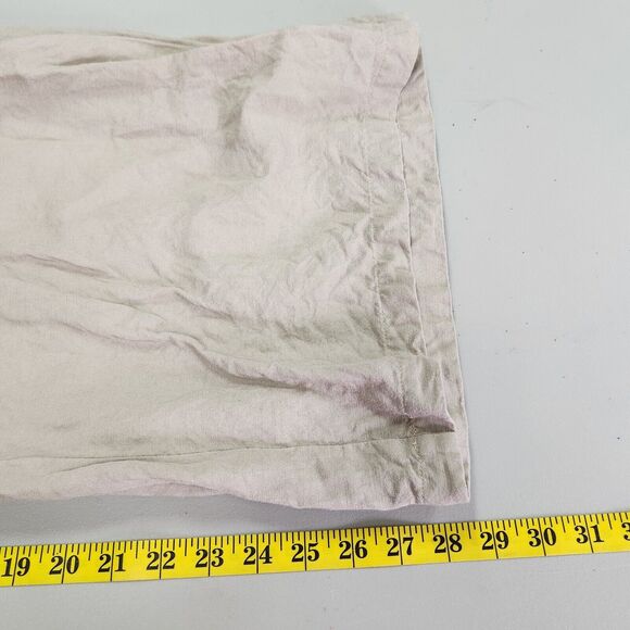 A New Day Womens Cropped Linen Pants Size XXL Wide Leg Beachy Neutral Vaca Tan - Picture 10 of 13